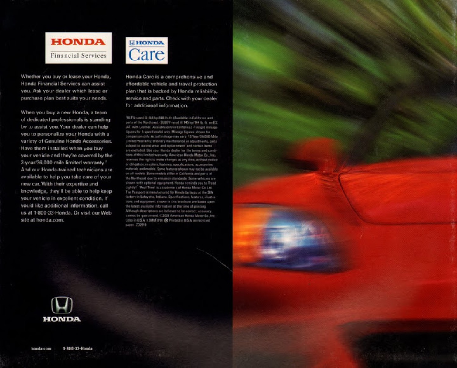 2002 Honda Brochure Page 22
